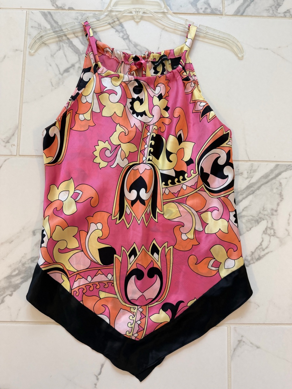 Y2K 100% Silk Halter Camisole